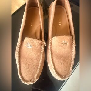 Coach Women's Brown Suede Loafers